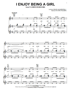 I Enjoy Being A Girl von Rodgers & Hammerstein (Download) 