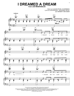 I Dreamed A Dream von Alain Boublil (Download) 