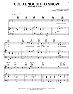 Cold Enough To Snow von Stephen Schwartz (Download) 