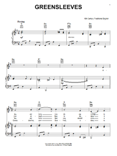 Greensleeves von Traditional English Folksong (Download) 