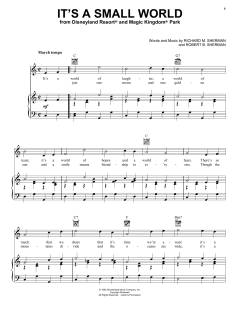 It's A Small World von Sherman Brothers (Download) 