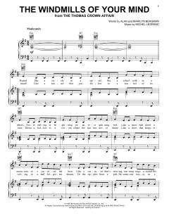 The Windmills Of Your Mind von Michel Legrand (Download) 