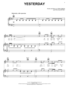 Yesterday von The Beatles (Download) 