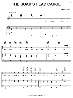 The Boar's Head Carol von 19th Century English Carol (Download) 