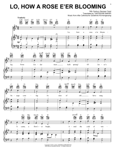 Lo, How A Rose E'er Blooming von Theodore Baker (Download) 