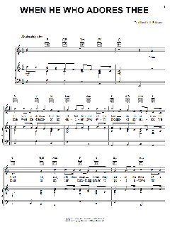 When He Who Adores Thee von Irish Folksong (Download) 