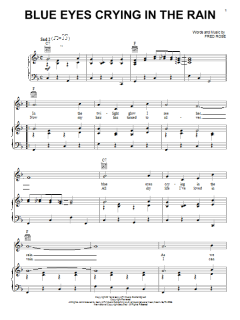 Blue Eyes Crying In The Rain von Elvis Presley (Download) 