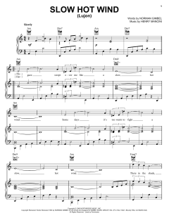 Slow Hot Wind (Lujon) von Henry Mancini (Download) 