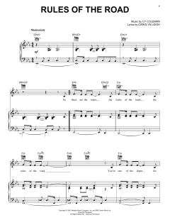 Rules Of The Road von Cy Coleman (Download) 