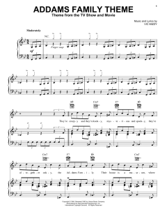 The Addams Family Theme von Vic Mizzy (Download) 