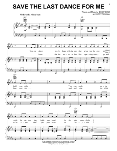 Save The Last Dance For Me von Doc Pomus (Download) 