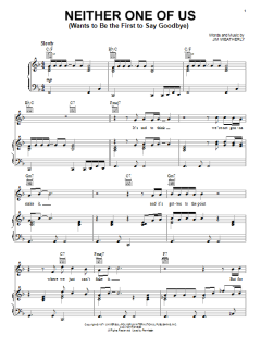 Neither One Of Us (Wants To Be The First To Say Goodbye) von Bob Luman (Download) 