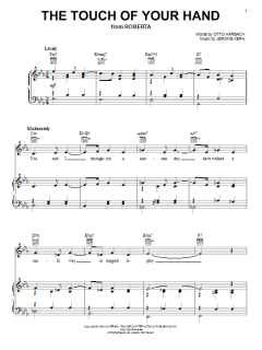 The Touch Of Your Hand von Jerome Kern (Download) 