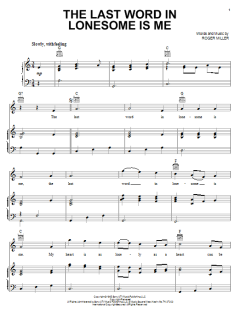 The Last Word In Lonesome Is Me von Eddy Arnold (Download) 
