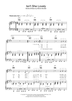 Isn't She Lovely von Stevie Wonder (Download) 