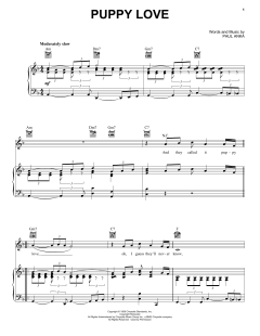 Puppy Love von Paul Anka (Download) 