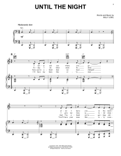 Until The Night von Billy Joel (Download) 