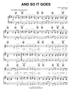 And So It Goes von Billy Joel (Download) 