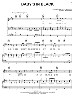 Baby's In Black von The Beatles (Download) 