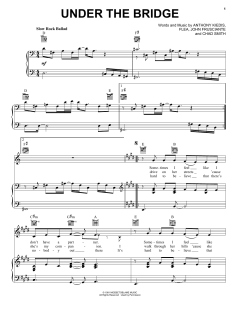 Under The Bridge von Red Hot Chili Peppers (Download) 