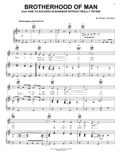 Brotherhood Of Man von Frank Loesser (Download) 