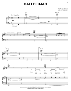 Hallelujah von Leonard Cohen (Download) 
