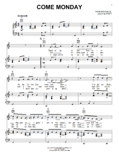 Come Monday von Jimmy Buffett (Download) 