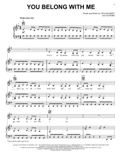 You Belong With Me von Taylor Swift (Download) 
