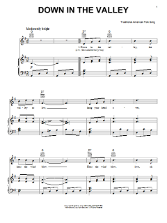Down In The Valley von Traditional American Folksong (Download) 