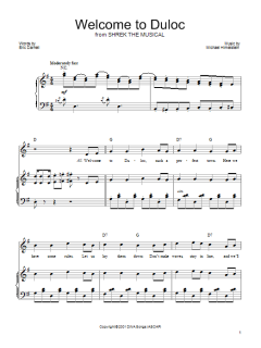 What's Up, Duloc? von Jeanine Tesori (Download) 