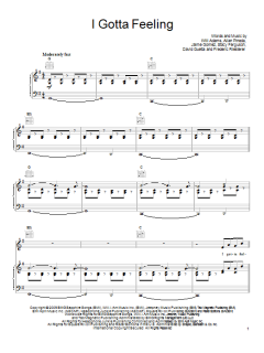 I Gotta Feeling von Will Adams (Download) 