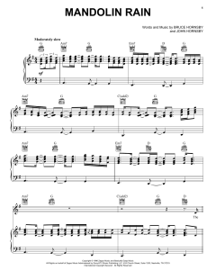 Mandolin Rain von Bruce Hornsby (Download) 