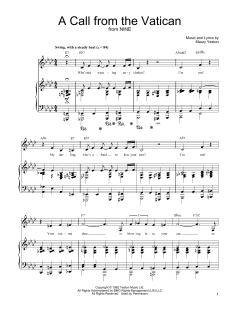A Call From The Vatican von Maury Yeston (Download) 