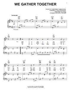 We Gather Together von Netherlands Folk Hymn (Download) 