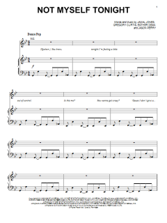 Not Myself Tonight von Christina Aguilera (Download) 