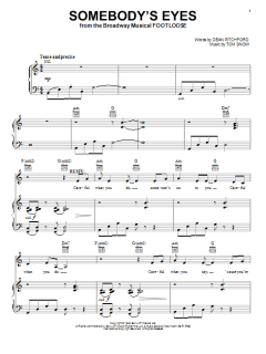 Somebody's Eyes von Dean Pitchford (Download) 