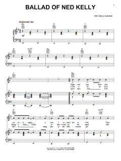 Ballad Of Ned Kelly von 19th Century Australian (Download) 
