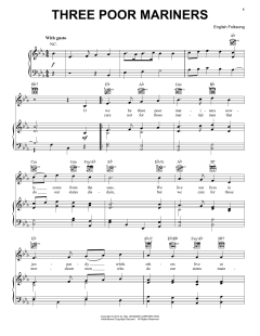 Three Poor Mariners von Traditional English Folksong (Download) 