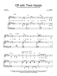 Off With Their Heads von Frank Wildhorn (Download) 