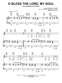 O Bless The Lord, My Soul von Stephen Schwartz (Download) 