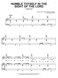 Humble Thyself In The Sight Of The Lord von Bob Hudson (Download) 