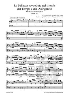 La Bellezza ravveduta nel trionfo del Tempo e del Disinganno HWV 46a von Georg Friedrich Händel 