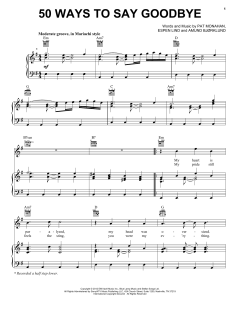 50 Ways To Say Goodbye von Train (Download) 
