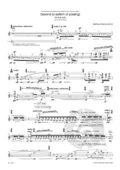 beyond (a system of passing) for flute solo (2013) von Matthias Pintscher (Download) 