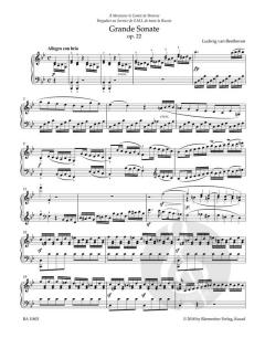 Grande Sonate in B op. 22 von Ludwig van Beethoven (Download) 