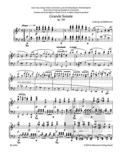 Grande Sonate B-Dur op. 106 'Hammerklavier' von Ludwig van Beethoven im Alle Noten Shop kaufen