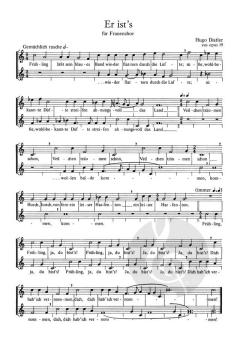 Mörike-Chorliederbuch, Teil 2 op. 19 (1938/1939) von Hugo Distler 