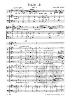 Ich hebe meine Augen auf zu den Bergen SWV 31 von Heinrich Schütz (Download) 