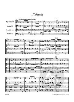 Erste Suite nach Tänzen aus Leopold Mozarts Notenbuch für Wolfgang von Karl Marx (Download) 