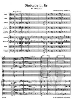 Sinfonie Nr. 26 Es-Dur KV 184(166a) von Wolfgang Amadeus Mozart 